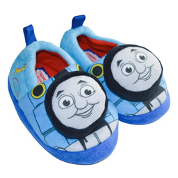 Kids Shoes - Thomas & Friends Toddler Boys Plush Slippers – Cozy Fleece with Non-Slip Soles - (5T-12)