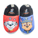 Kids Shoes - Toddler Boys Paw Patrol Slippers – Chase & Marshall Red Blue Plush House Shoes with Non-Slip Sole - (5T-12)