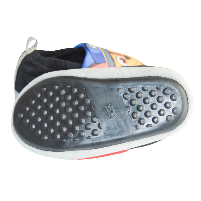 Kids Shoes - Toddler Boys Paw Patrol Slippers – Chase & Marshall Red Blue Plush House Shoes with Non-Slip Sole - (5T-12)