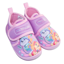 Kids Shoes - Toddler Girls Paw Patrol Daycare Slippers – Pink Skye & Everest Non-Slip Indoor Shoes - (5T-12)