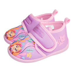 Kids Shoes - Toddler Girls Paw Patrol Daycare Slippers – Pink Skye & Everest Non-Slip Indoor Shoes - (5T-12)