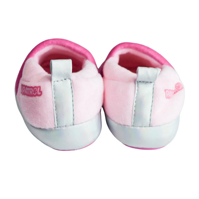 Kids Shoes - Toddler Girls Paw Patrol Plush Slippers – Skye Pink Fleece Non-Slip House Shoes - (5T-12)