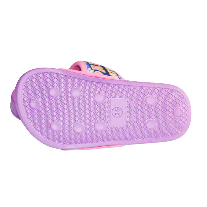 Kids Shoes - Toddler Girls Paw Patrol Sandals – Skye & Everest Slide Sandals (Purple/Pink) - (6T to 11)