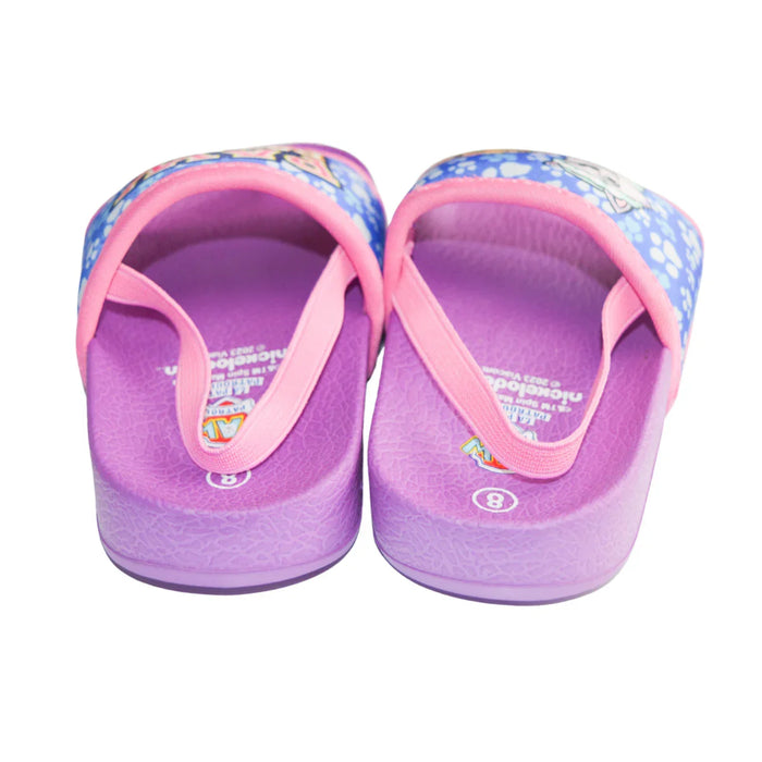 Kids Shoes - Toddler Girls Paw Patrol Sandals – Skye & Everest Slide Sandals (Purple/Pink) - (6T to 11)