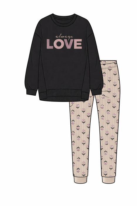 Ensemble 2 pièces MID : Tunique + Legging - Noir (2-3 à 6/7)