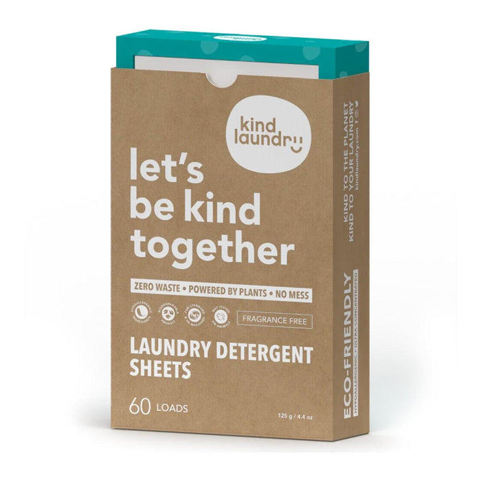 Kind Laundry® - Kind Laundry Detergent Sheets - Fragrance Free (60 Loads)