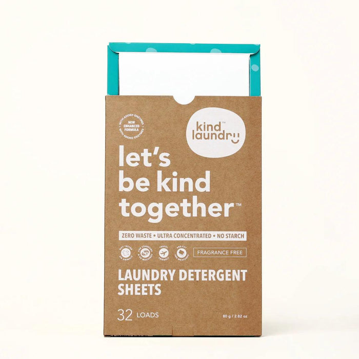 Kind Laundry® - Kind Laundry Detergent Sheets - Fragrance Free (60 Loads)