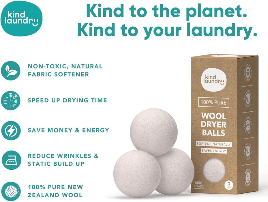 Kind Laundry® - Kind Laundry Wool Dryer Balls (3-Pack)