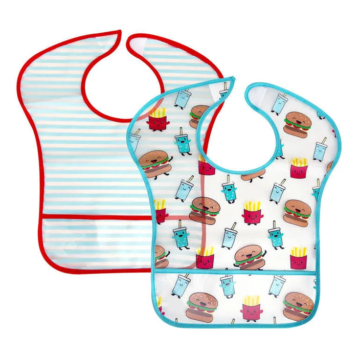 Koala Baby – 2-Pack EVA Bibs (Veggie Garden & Noodle Bowls)