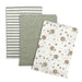 Koalababy - Koala Baby – 3-Pack Soft Jersey Burp Cloths (Lions & Elephants Prints)