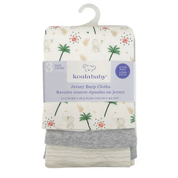 Koalababy - Koala Baby – 3-Pack Soft Jersey Burp Cloths (Lions & Elephants Prints)