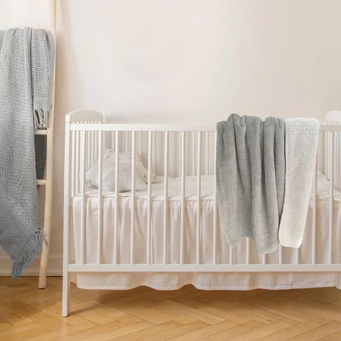 Koalababy - Koala Baby – Embossed Plush Baby Blanket (Grey Elephant)