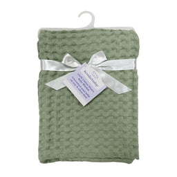 Koalababy - Koala Baby – Muslin Ottoman Weave Blanket (Sage & Ivory)