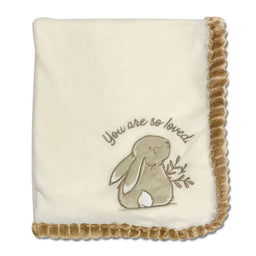 Koalababy - Koala Baby – Ribbed Knit Baby Blanket (Bunny Taupe Or Fox Grey)
