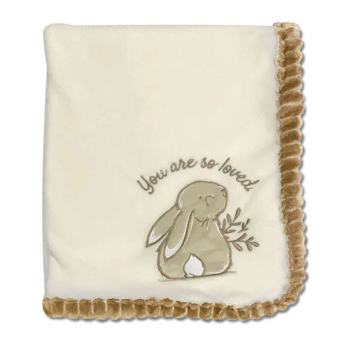 Koalababy - Koala Baby – Ribbed Knit Baby Blanket (Bunny Taupe Or Fox Grey)