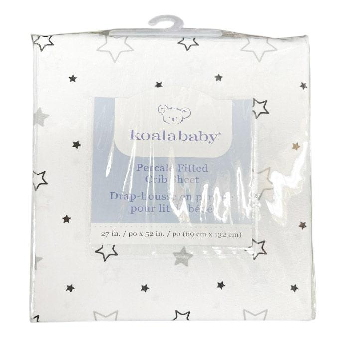 Koalababy Percale Fitted Crib Sheet