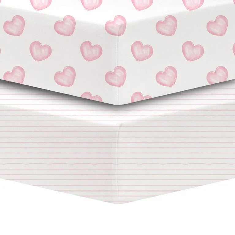 Koalababy - Koalababy Percale Fitted Crib Sheets - 2 Pack
