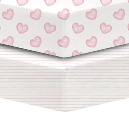 Koalababy - Koalababy Percale Fitted Crib Sheets - 2 Pack