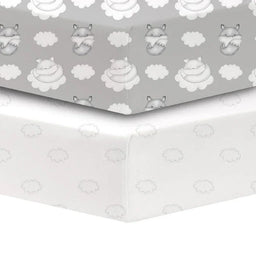 Koalababy - Koalababy Percale Fitted Crib Sheets - 2 Pack