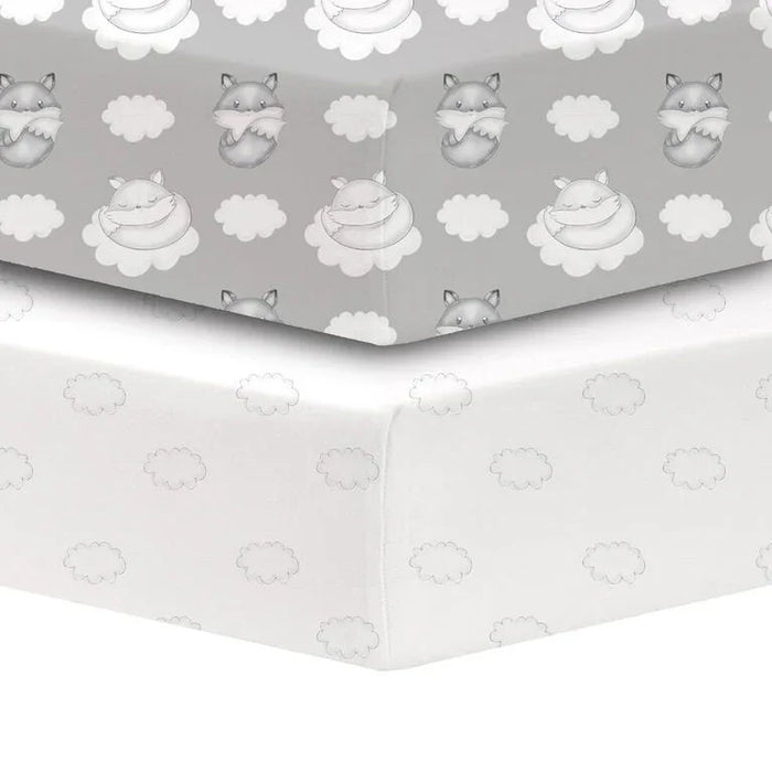 Koalababy - Koalababy Percale Fitted Crib Sheets - 2 Pack