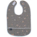 Kushies Cleanbib waterproof baby bib in Charcoal Rainbow print