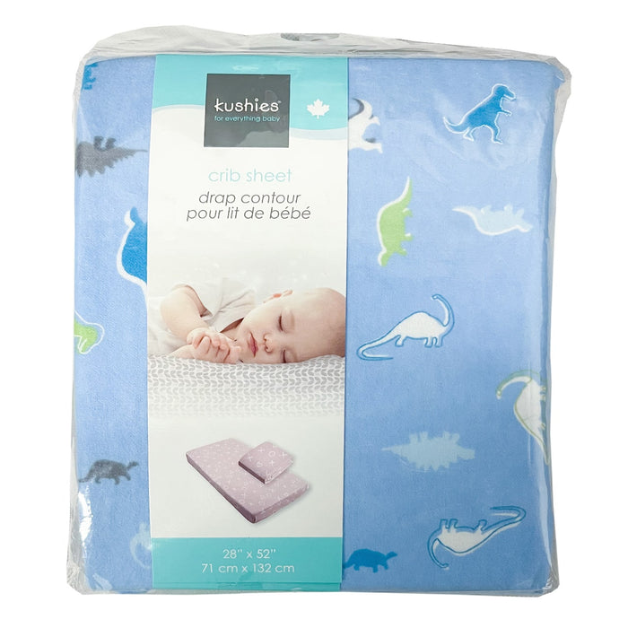 Kushies Flanelle de coton | Drap-contour pour lit de bébé