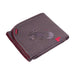 Kushies I Heart You Blanket folded neatly, showing a cute girl and heart print on soft grey fabric.