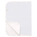 Lilac patterned portable baby changing pad with white backing, soft and foldable