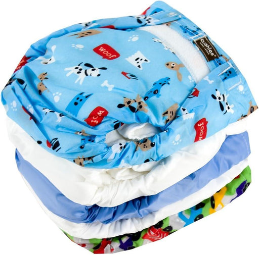 Kushies® - Kushies Baby Boys Ultra-Light Washable Diapers - 5 Pack