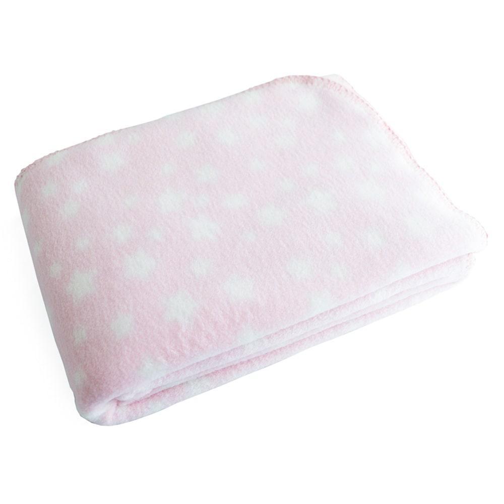 Kushies® - Kushies Baby Fleece Blanket - Light Pink Stars