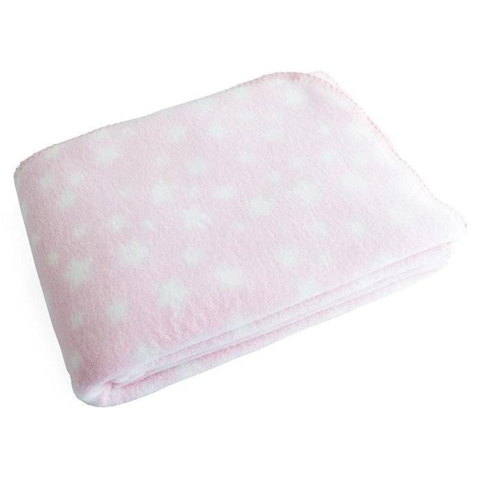 Kushies® - Kushies Baby Fleece Blanket - Light Pink Stars