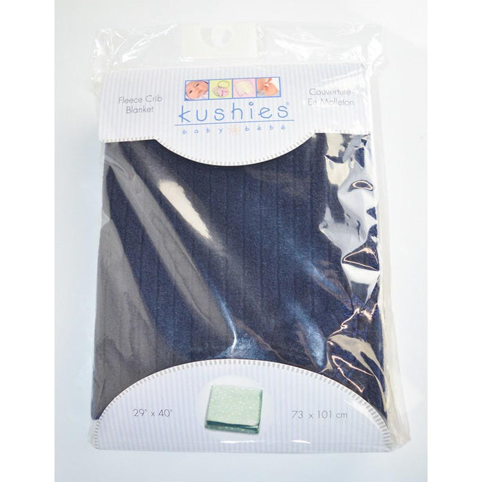 Kushies® - Kushies Baby Fleece Blanket - Navy