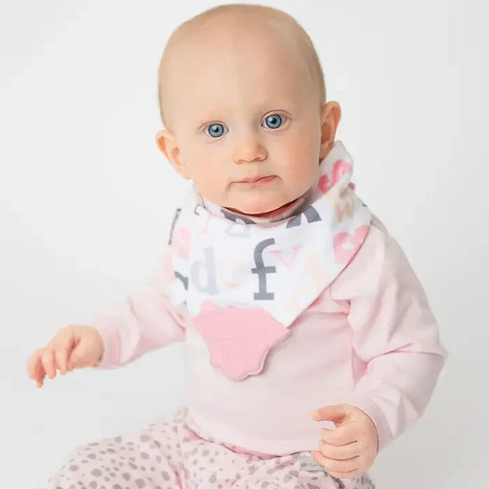 Kushies® - Kushies Chew Bib – 2-in-1 Bandana Bib with Built-in Teether