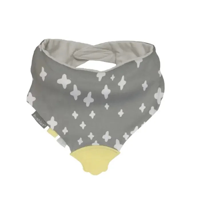 Kushies® - Kushies Chew Bib – 2-in-1 Bandana Bib with Built-in Teether