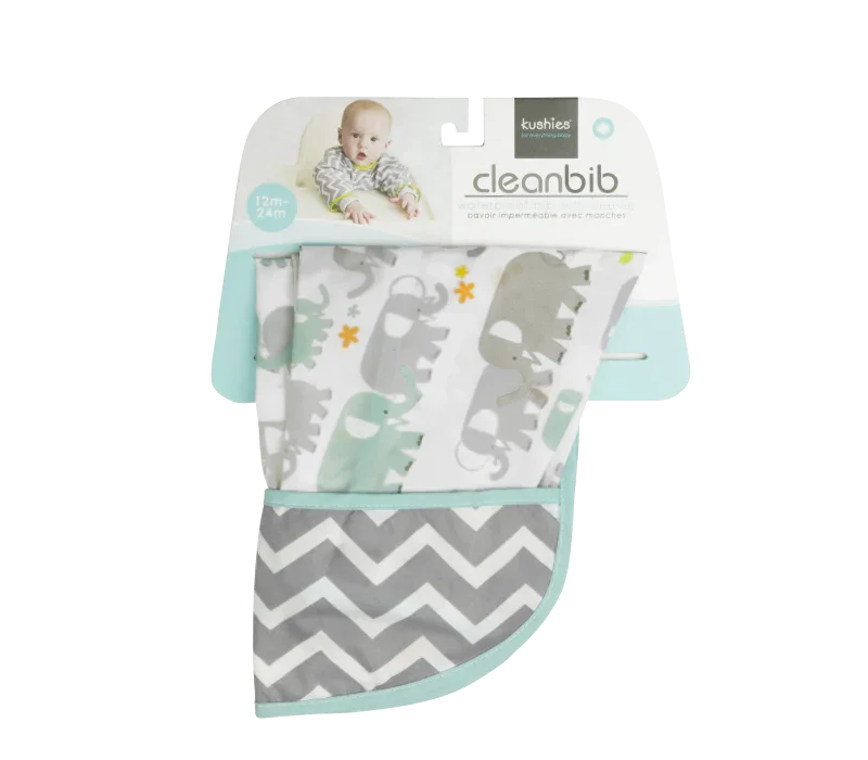 Kushies® - Kushies Cleanbib Waterproof Baby Bib - Size 6-12m