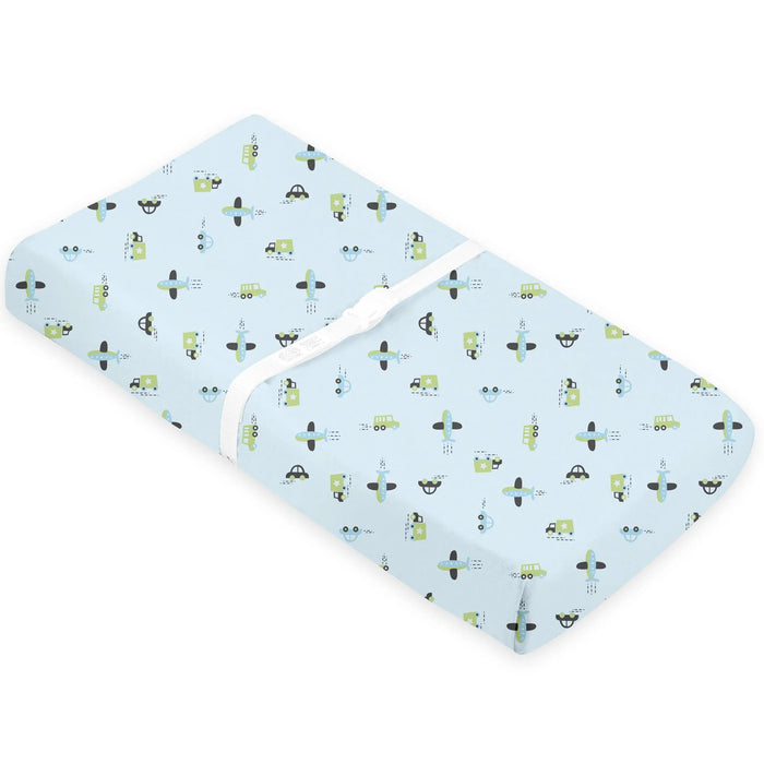 Kushies® - Kushies Flannel | Changing Pad Cover w/ Slits for Safety Straps