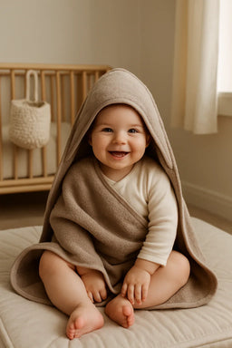 Kushies® - Kushies Hooded Baby Towel – Mocha