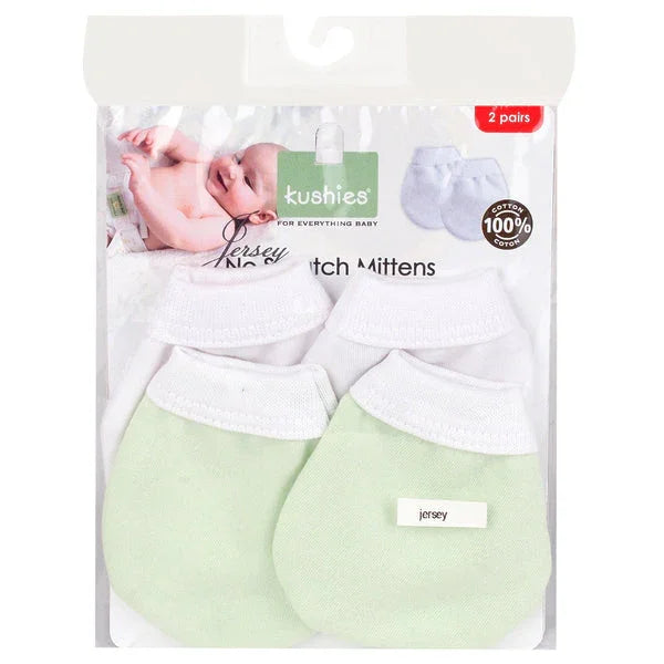 Kushies® - Kushies Jersey | No Scratch Mittens 2 Pack