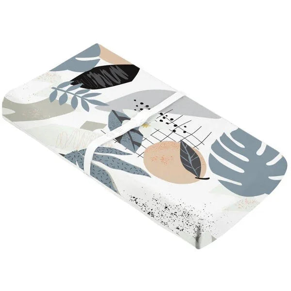 Kushies® - Kushies Percale Dream Change Pad Cover - Palm Breeze