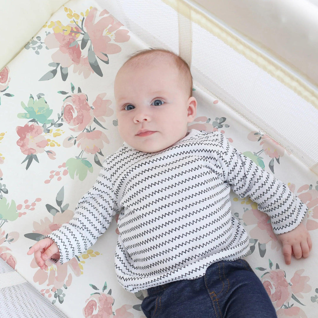 Kushies® - Kushies Percale Dream Playard Sheet - Floral