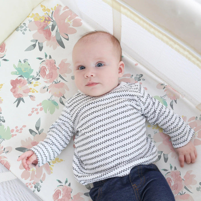 Kushies® - Kushies Percale Dream Playard Sheet - Floral