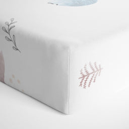 Kushies® - Kushies S730-216 Percale Crib Sheets - Forest Animals