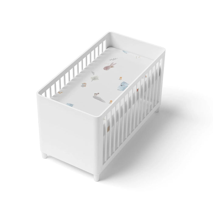 Kushies® - Kushies S730-216 Percale Crib Sheets - Forest Animals