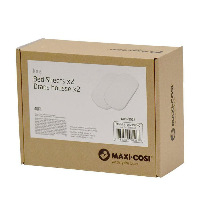 maxi cosi lora bassinet sheets Maxi Cosi Iora Bedsheets 2 Pack White