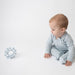 Kushies Silibounce Blue teething ball packaging