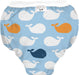 Kushies waterproof training pant in Blue Whales print