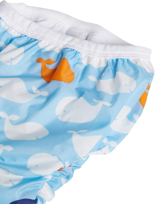 Kushies Blue Whales training pant front view