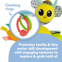 Lamaze® - Lamaze Buzzy the Bee Clip & Go Baby Developmental and Sensory Toy