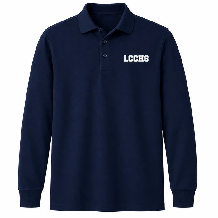 LCCHS Cotton Blend Piqué Boys Long Sleeve Polo