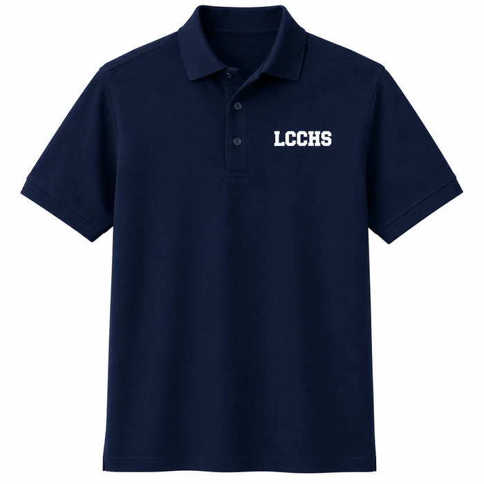 Polo à manches courtes pour garçons en piqué de coton mélangé LCCHS
